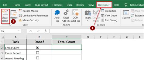 Image result for How to Count Checked Checkboxes in Excel