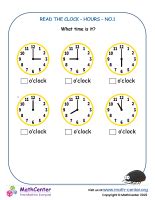 Tell The Time To The Hour Third Grade Worksheets | Math activities