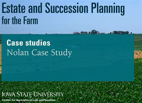 Nolan Case Study: Creating a Better Plan with a Second Spouse | Center for Agricultural Law and ...