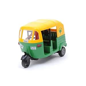 Gift Toyz Deluxe CNG Auto Rickshaw Toy for Kids | Pull Back Plastic ...