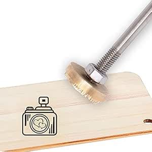 CREATPLANET Wood Leather Cake Branding Iron 1.2 Inch Branding Iron ...