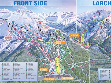 View the piste map of Lake Louise