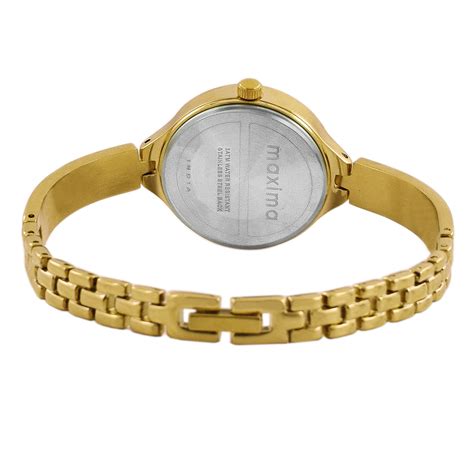 Maxima GOLD Women Gold Dial Analogue Watch - 52821BMLY