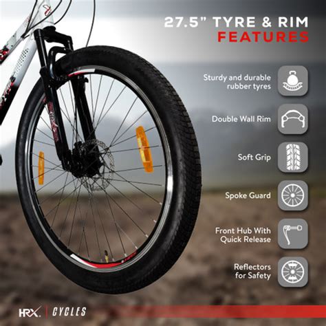 HRX Cycles by Hrithik Roshan BLACKFYRE 27.5T 21 Speed Steel With ...