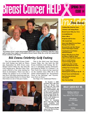 Fillable Online breastcancerhelpinc bill evans weatherman wikipedia ...