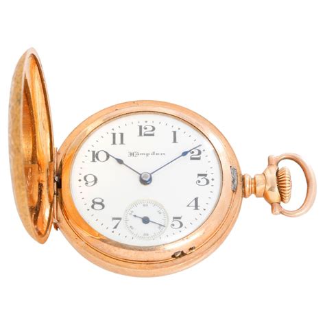 Hampden Multi-Color Gold Large Antique Pocket Watch at 1stDibs | dueber ...