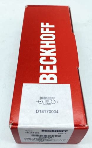 Beckhoff IE2403 IO Extension Box - 24VDC, 8-Channel India | Ubuy