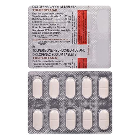 Tolperitas D - Strip of 10 Tablets : Amazon.in: Health & Personal Care