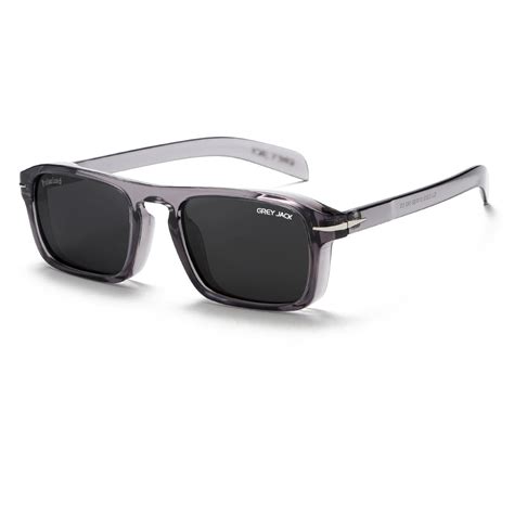 GREY JACK Polarized Small Rectangle Sunglasses TR90 Eyewear for Men Wo ...