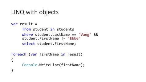 Image result for LINQ Examples