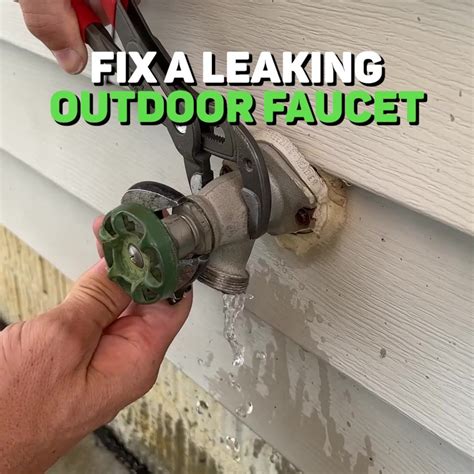 Fix a Leaking Outdoor Faucet - Easy Repair Tips