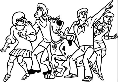 Scooby Doo Coloring Pages Free Printable