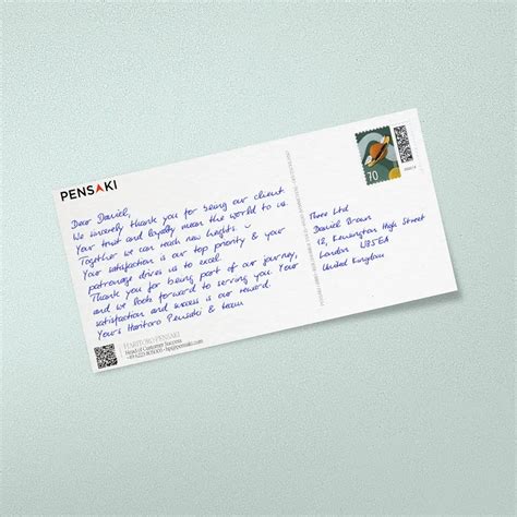 Image result for Postcard Format Example