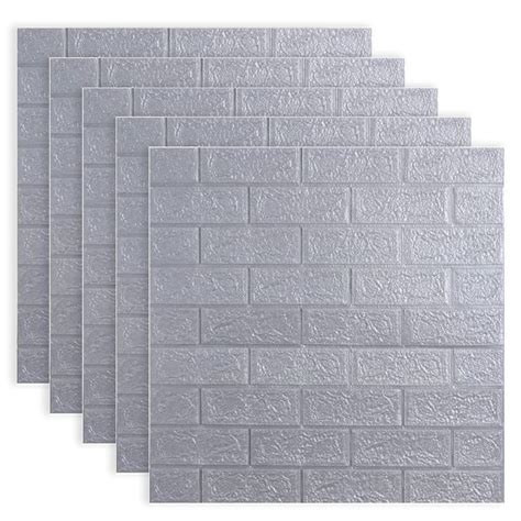 Kuber Industries Foam Brick Pattern 3D Self Adhesive Wallpaper for ...