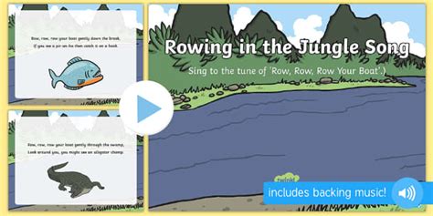 Rowing in the Jungle Song PowerPoint
