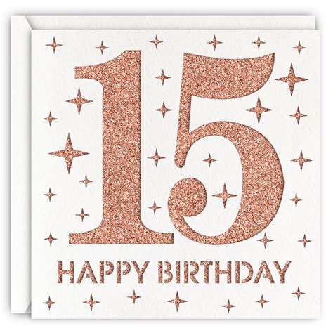 Happy 15th Birthday Card
