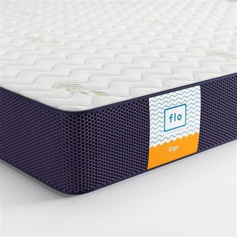 Flo Ortho 4 inch Normal Top Single Size PU Foam Mattress (White, 78 x ...
