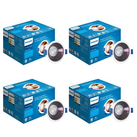 PHILIPS 7 Watt Black Reflector LED Ceiling COB Round Spot Light with ...