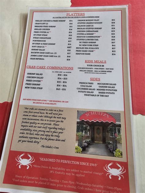 Schultz Crab House Maryland