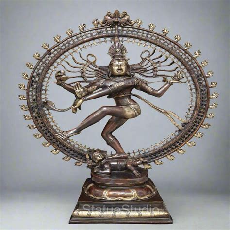 Brass Nataraja Statue Sculpture Lord Shiva Idol Showpiece Home Decor 3 ...