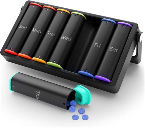 Amazon.com: Weekly Pill Organizer 2 Times a Day, KOVIUU Large Travel ...