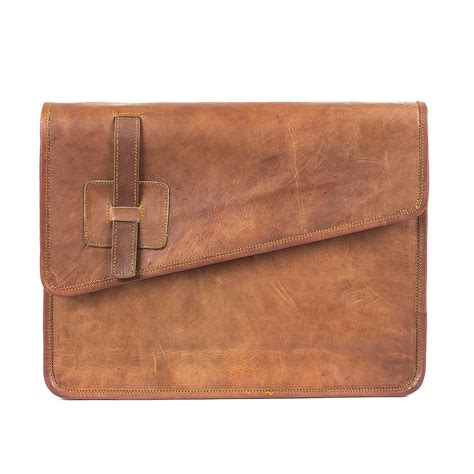 Buy Goatter Leather 9-inch Brown Multi-Compartment Laptop Sleeves ...