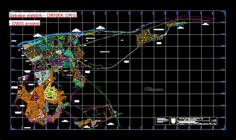 Şebeke elektrik dwg projesi - Autocad Projeler