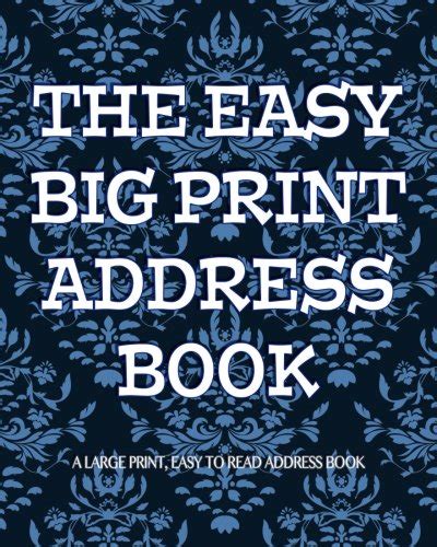Amazon.in: Buy The Easy Big Print Address Book: Large Print Address ...