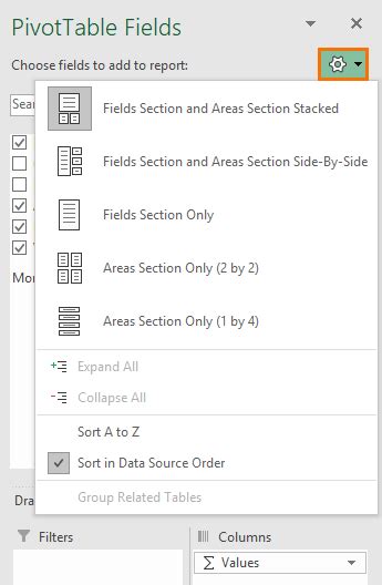Image result for PivotTable Field List Not Showing