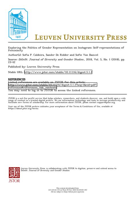 Digest.5 - Research paper on Gender - Exploring the Politics of Gender ...
