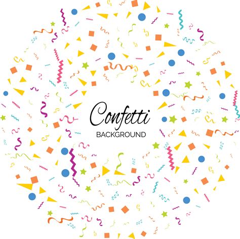 Colorful Confetti. Vector Festive Illustration of Falling Shiny ...