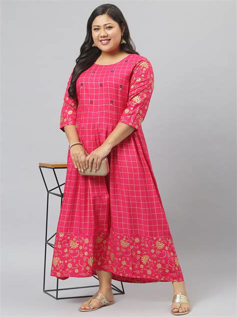 Printed Rayon Flared Kurta – Trendphoria