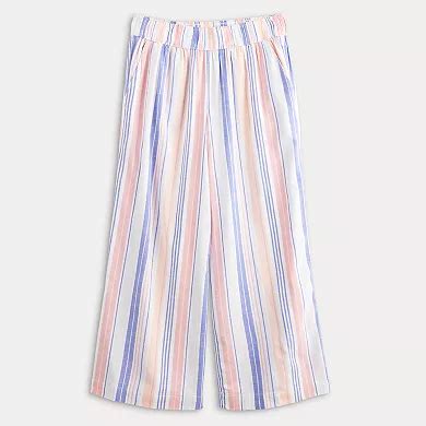 Women's Croft & Barrow® Striped Wide Leg Cropped Pants
