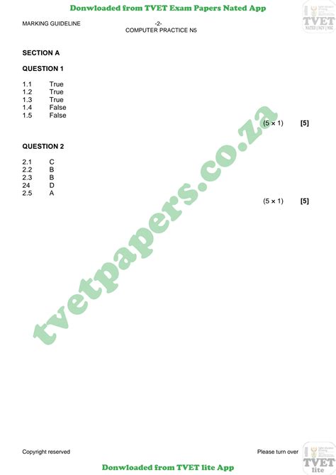 Computer Practice N5 Previous Paper 的图像结果