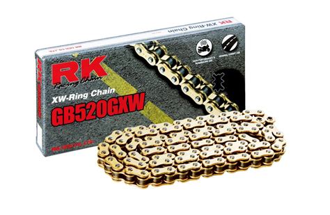 RK Racing Chain GB520GXW-104 Gold 104-Links XW-Ring Chain with ...