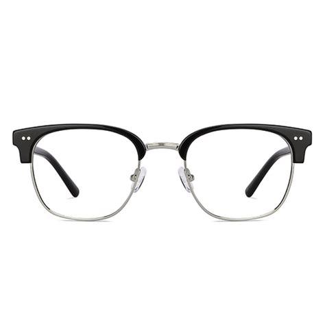 Buy Black Silver Full Rim Clubmaster John Jacobs Supreme Steel JJ ...