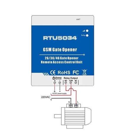 RTU5034 2G GSM Gate, Opener Access Relay Switch, Remote Control by Free ...