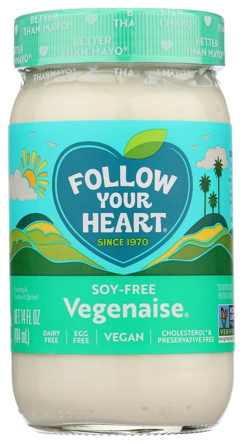 Amazon.com : Follow Your Heart Non-GMO Vegenaise Soy Free Better Than ...