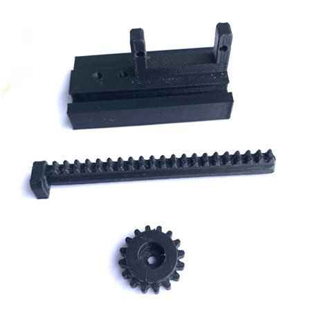 3D Printed Rack and Pinion Gear for Servo Motor – Harish Projects