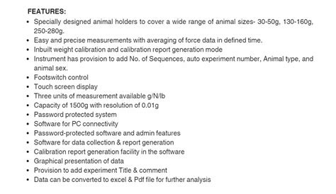 Pharmacology Instruments - Paw Pressure Analgesia Meter Manufacturer ...