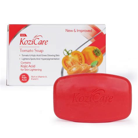 Kozicare Tomato Soap: Skin Brightening Bar with Kojic Acid | 75g | Ora