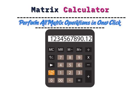 Image result for Matrix Calculation Using Calculator