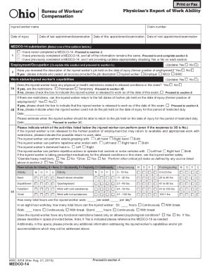 2015 Form OH MEDCO-14 Fill Online, Printable, Fillable, Blank - pdfFiller