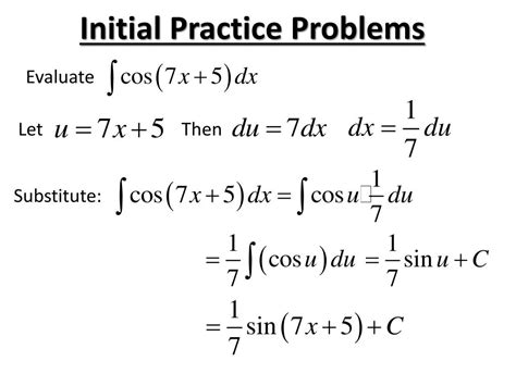 Image result for Integrating Using Substitution