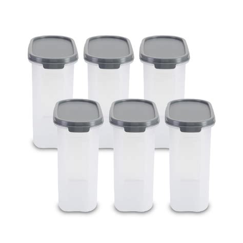 Buy KOLORR Oval 1700ml Modular Plastic Containers Set For Kitchen ...