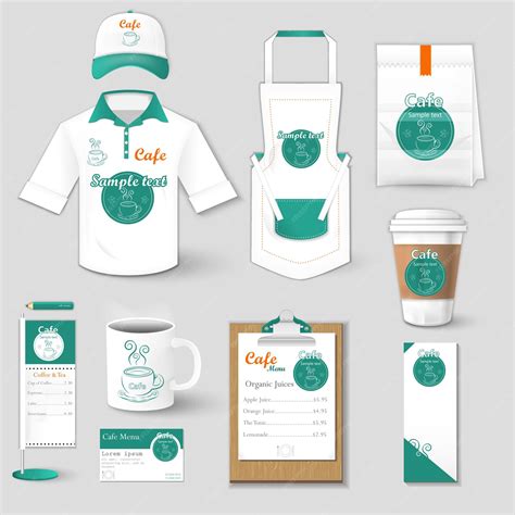 Premium Vector | Set of restaurant corporate identity uniform flyer ...