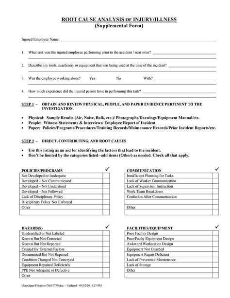 40+ Effective Root Cause Analysis Templates, Forms & Examples