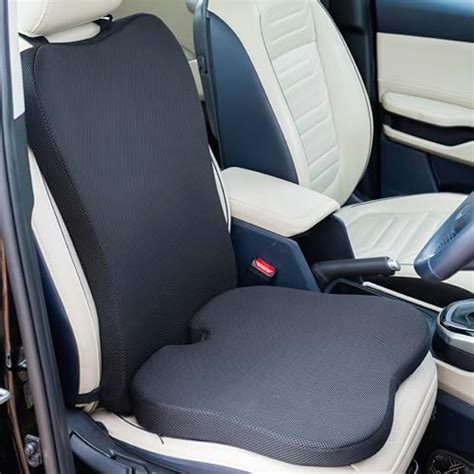 FOVERA Car Seat Cushion for Long & Comfortable Drive -Back Pain Relief ...
