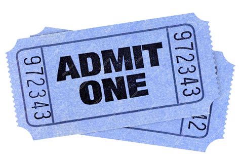 Admit One Movie Ticket