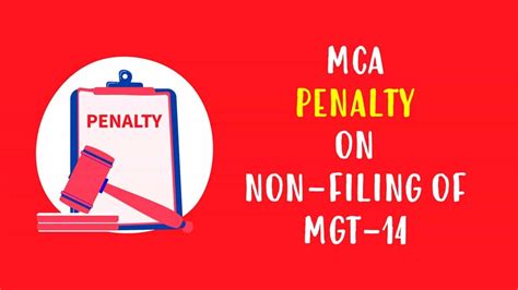 Penalty of Rs.215600 imposed by MCA for Non-Filing of MGT-14